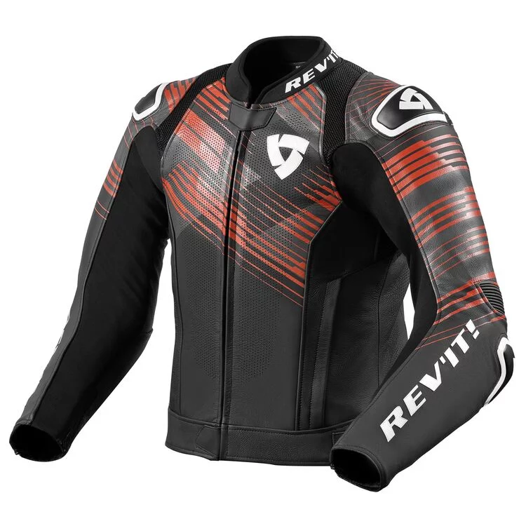 Apex Custom Motorbike Leather Racing Jacket Red