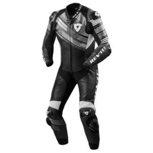 Apex Custom Motorcycle Leather Racing Suit Black White