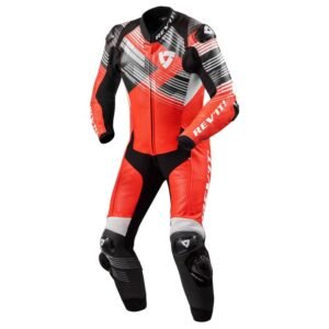 Apex Custom Motorcycle Leather Racing Suit Red White Black
