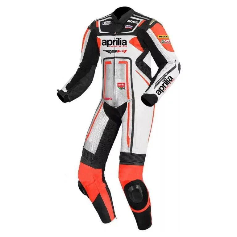 Aprilia Racing Moto GP Suit White Black Red
