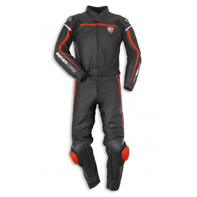 Ducati Corse Motorbike Leather Racing Suit Black