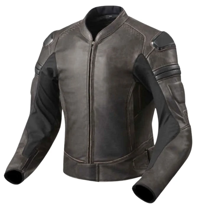 GIBSON SEMI MOTORBIKE LEATHER JACKET