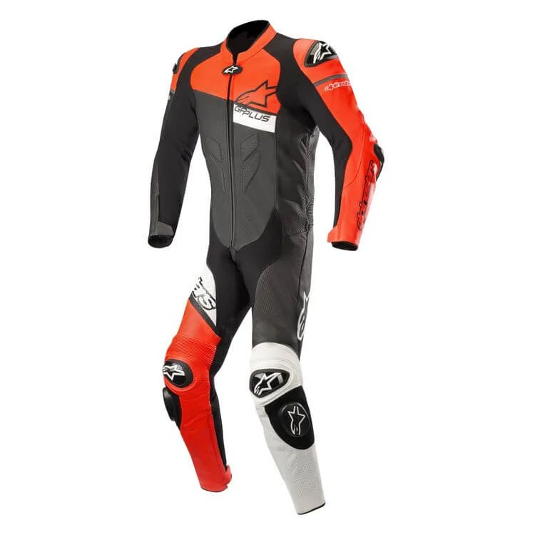 GP Plus v2 Venom Motorbike Race Suit Black Red White