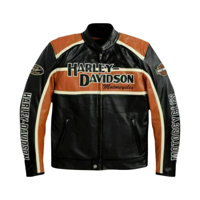 HARLEY DAVIDSON CLASSIC MOTORBIKE LEATHER JACKET