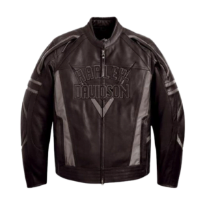 HARLEY DAVIDSON MEN'S BROWN LEATHER JACKET