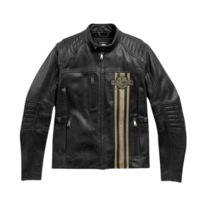 HARLEY DAVIDSON MEN'S TRIPLE VENT PASSING LINK II LEATHER JACKET