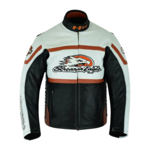 HD MEN'S RACEWAY SCREAMIN EAGLE LEATHER JACKET