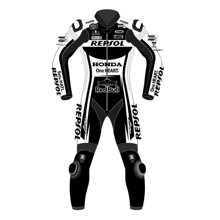 HONDA MOTORCYCLE ROAD RACING LEATHER MARC MARQUEZ WINTER TEST SUITE 2022