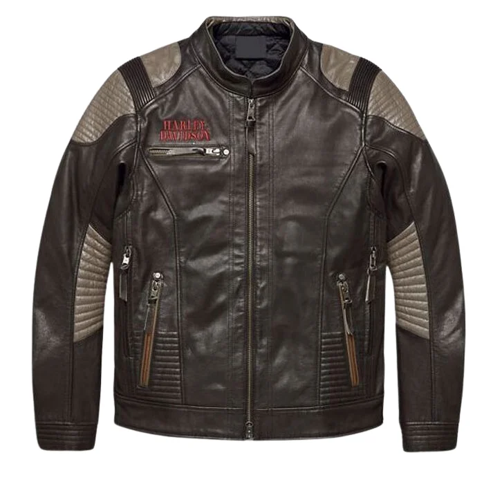 MEN EXHORT LEATHER JACKET