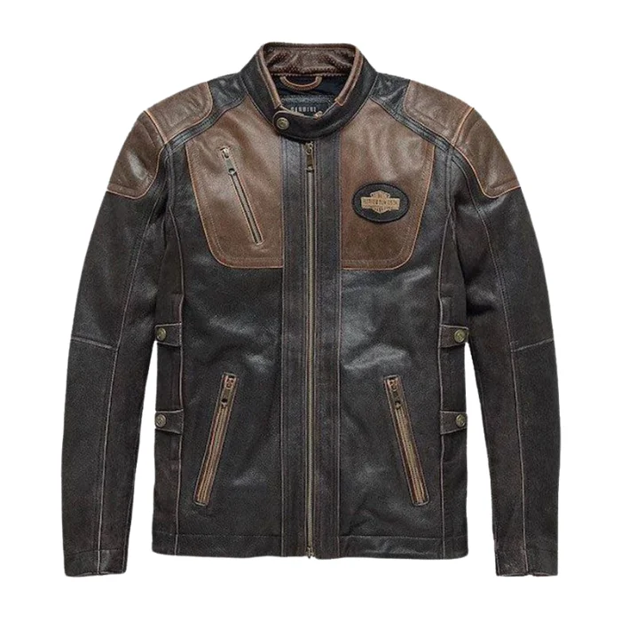 MEN'S HD TRIPLE VENT SYSTEM TROSTEL LEATHER JACKET