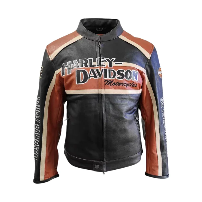 MEN'S MOTORCYCLE TRIPLE VENT CLASSIC HD LEATHER JACKET