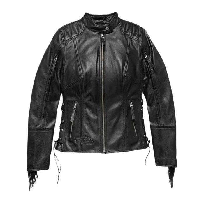 WOMEN'S BOONE FRINGED LEATHER JACKET