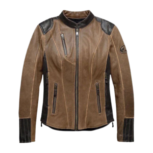 WOMEN'S HD TRIPLE VENT SYSTEM GALLUN LEATHER JACKET