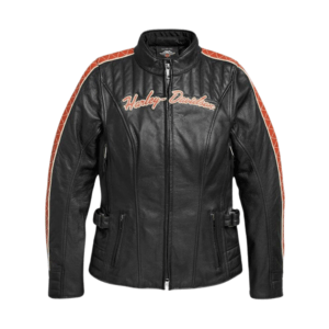 WOMEN'S VANOCKER HD TRIPLE VENT SYSTEM LEATHER JACKET