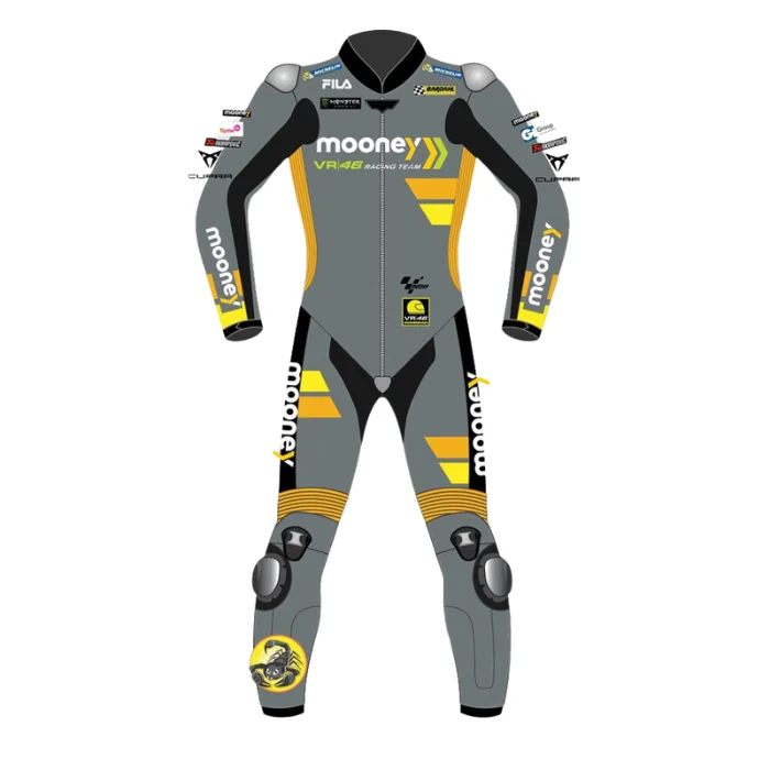 Marco Bezzecchi Mooney VR46 Racing Leather Suit MotoGP 2022