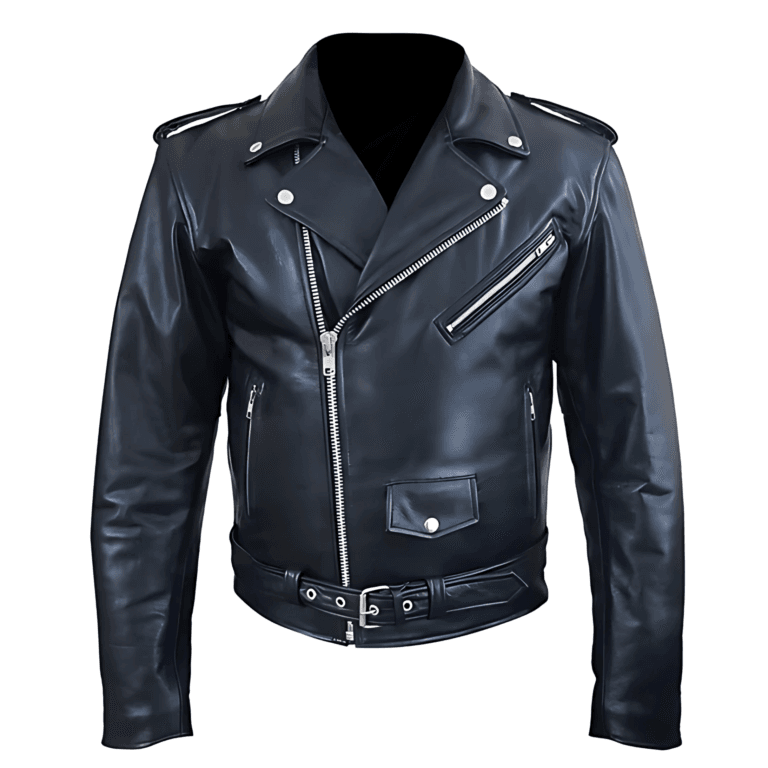 Biker Style Classic Black Premium Heavy Leather Jacket